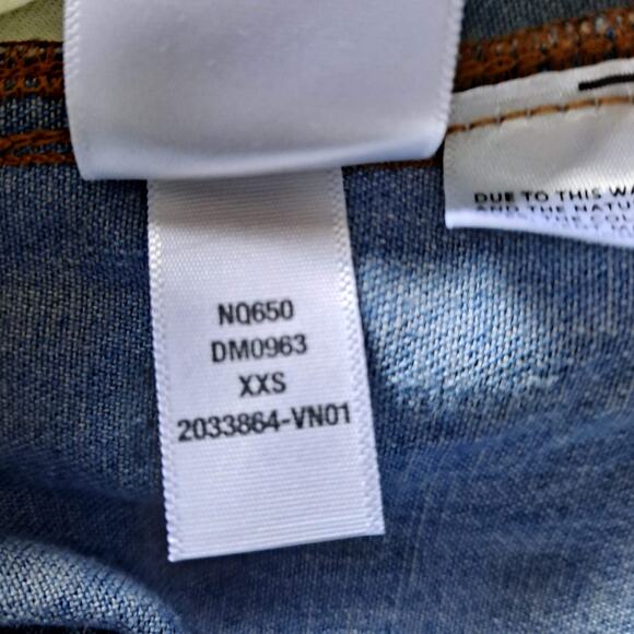 NWT Madewell Denim Utility Romper Short Sleeve Collared Fitzgerald Wash Size XXS - Picture 16 of 16